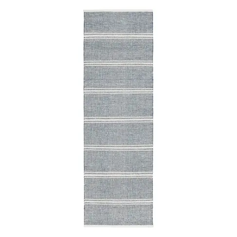 Malta Blue Woven Wool Rug (2x3 & 2.5x8 in stock)