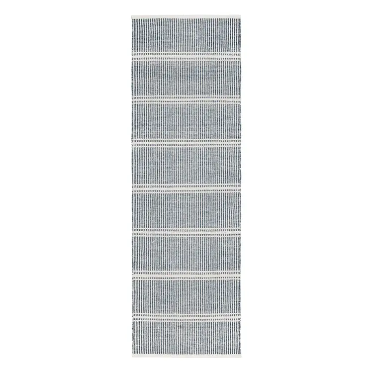 Malta Blue Woven Wool Rug (2x3 & 2.5x8 in stock)