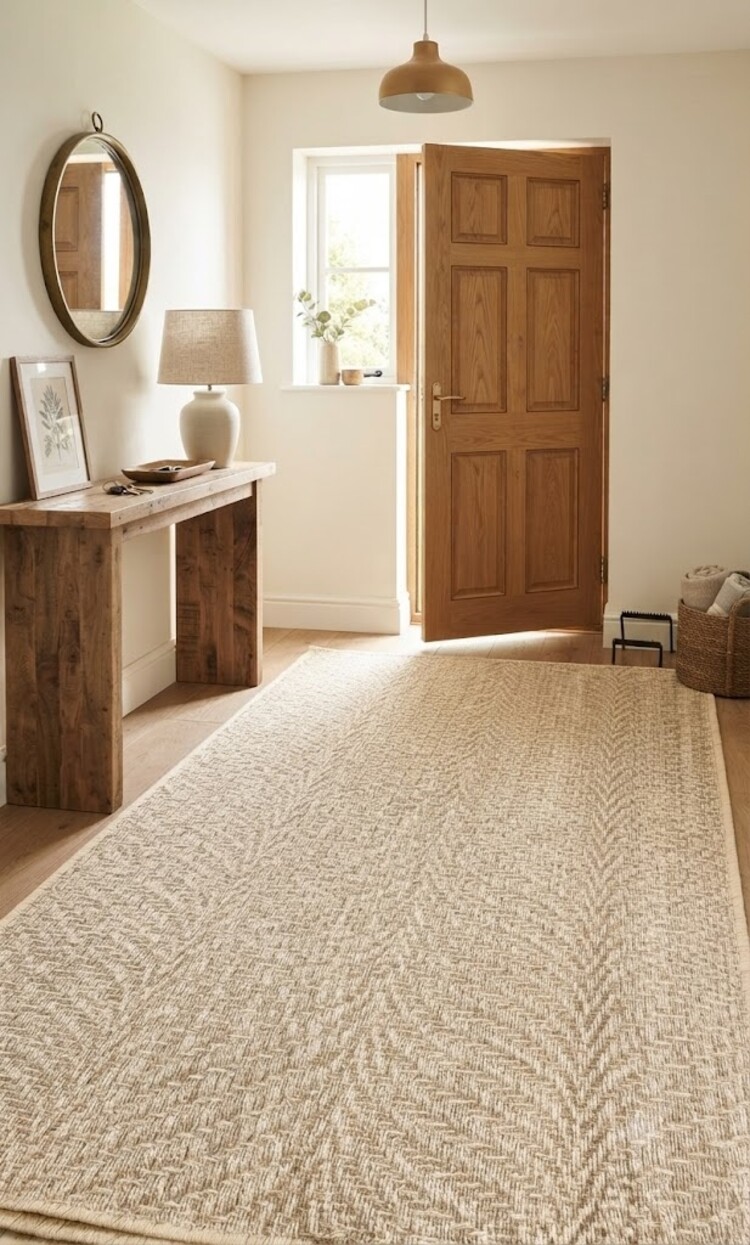 Wave Sand Woven Sisal Jute Rug (3x5 in stock)