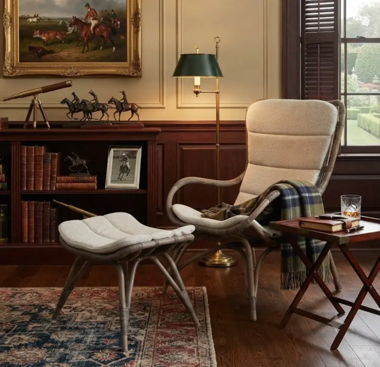 Monet Lounger & Footstool with Cushion