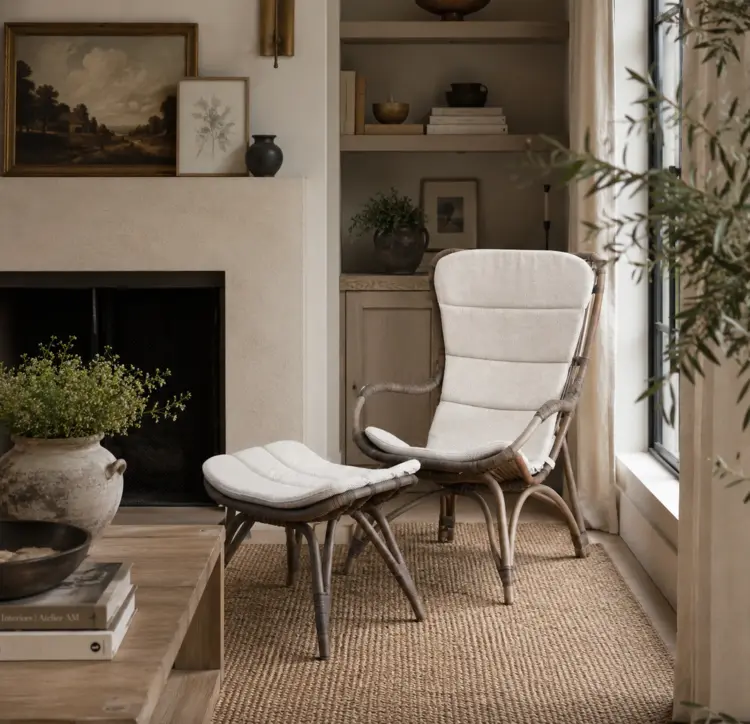 Monet Lounger & Footstool with Cushion