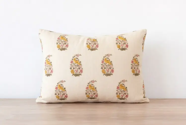 Lisa Fine Yasmina Canary Pillow 12x16"