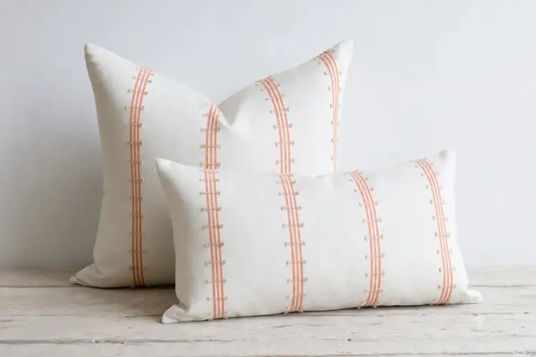 Malabar Dish Dash Cushion in Hand-woven Cotton & Jute