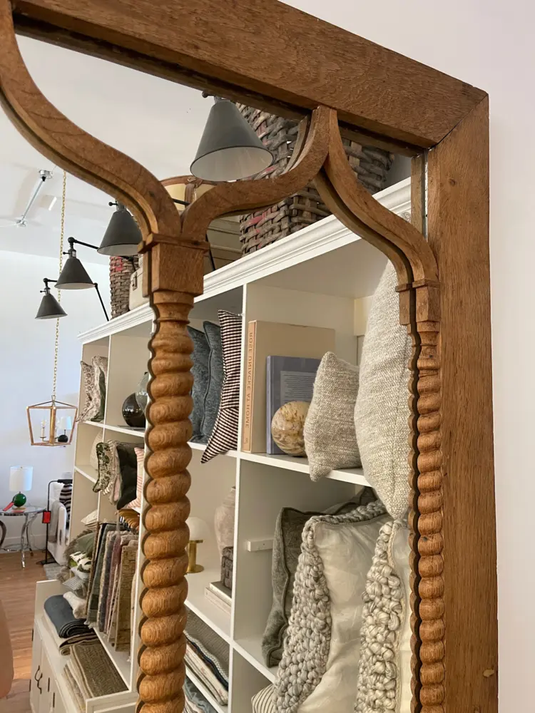 Antique Window Frame Mirror 33" x 61"