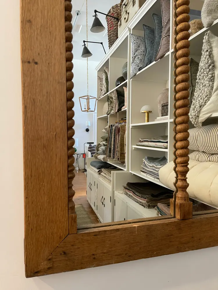 Antique Window Frame Mirror 33" x 61"