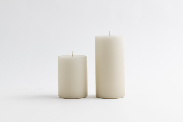 E&E Pillar Candle Ivory