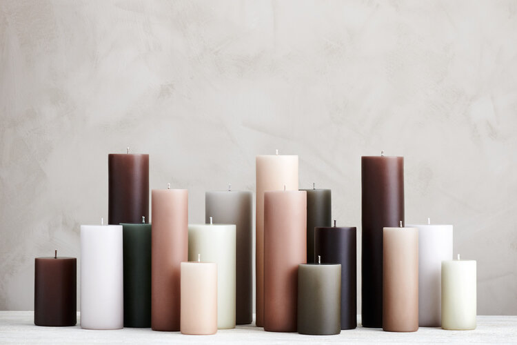 E&E Pillar Candle Ivory