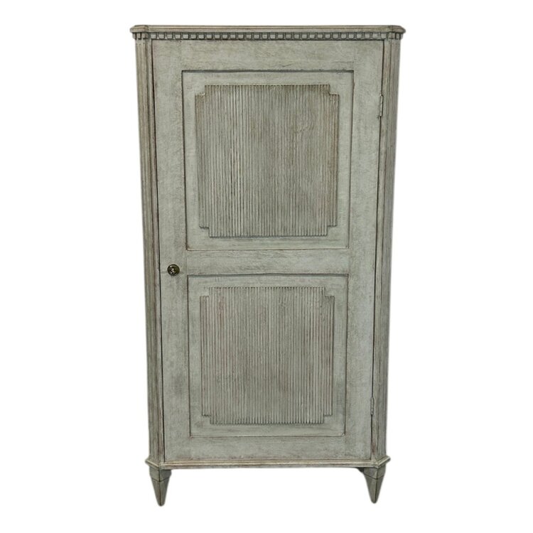 Antique Grey Gustavian Wardrobe