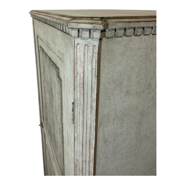 Antique Grey Gustavian Wardrobe