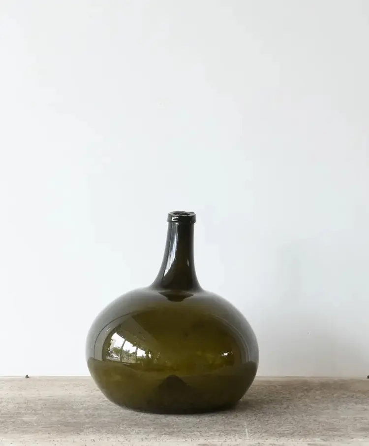 Antique Glass Spirits or Wine Jar from Burgundy
