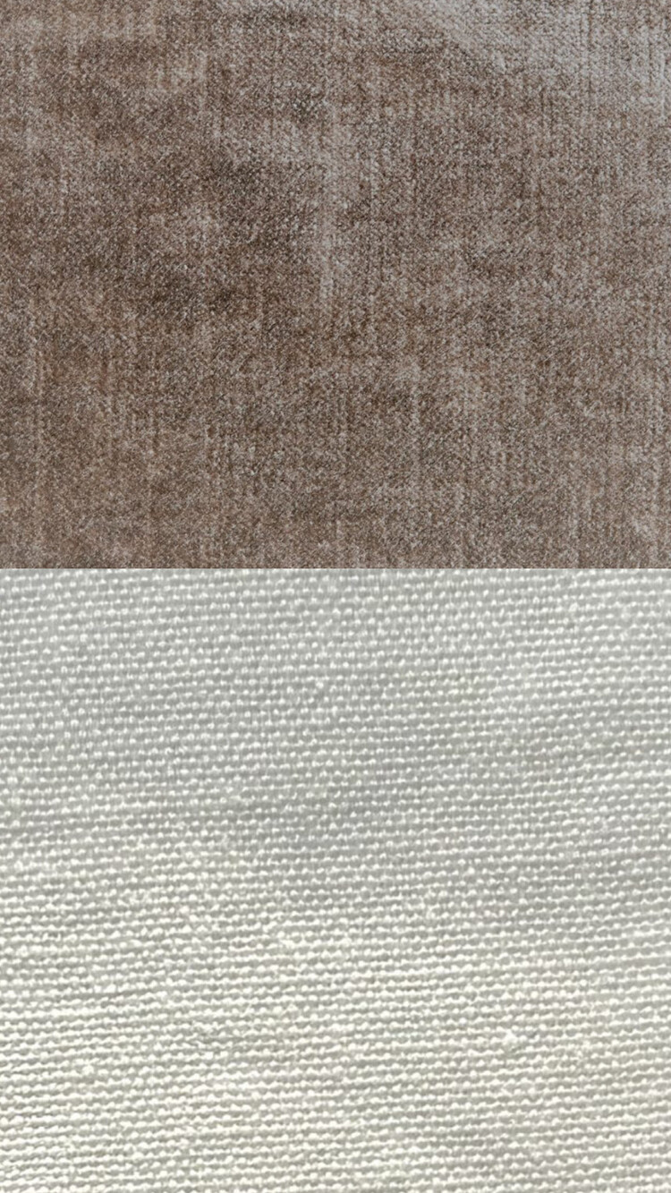 Bérengère Leroy French Overlay Mattress Tsar Ciment & Capri Chalk