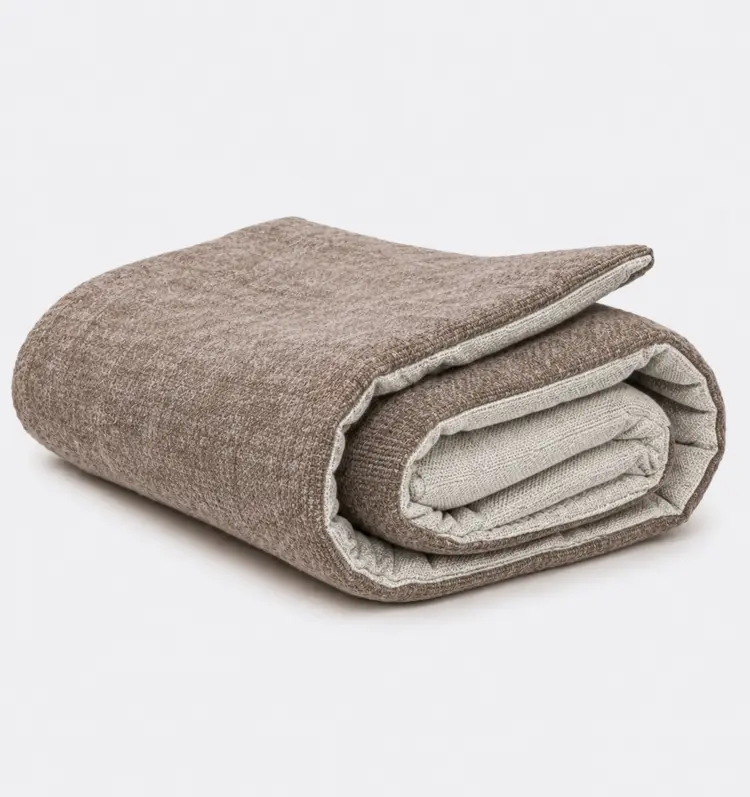 Bérengère Leroy French Overlay Mattress Tsar Ciment & Capri Chalk