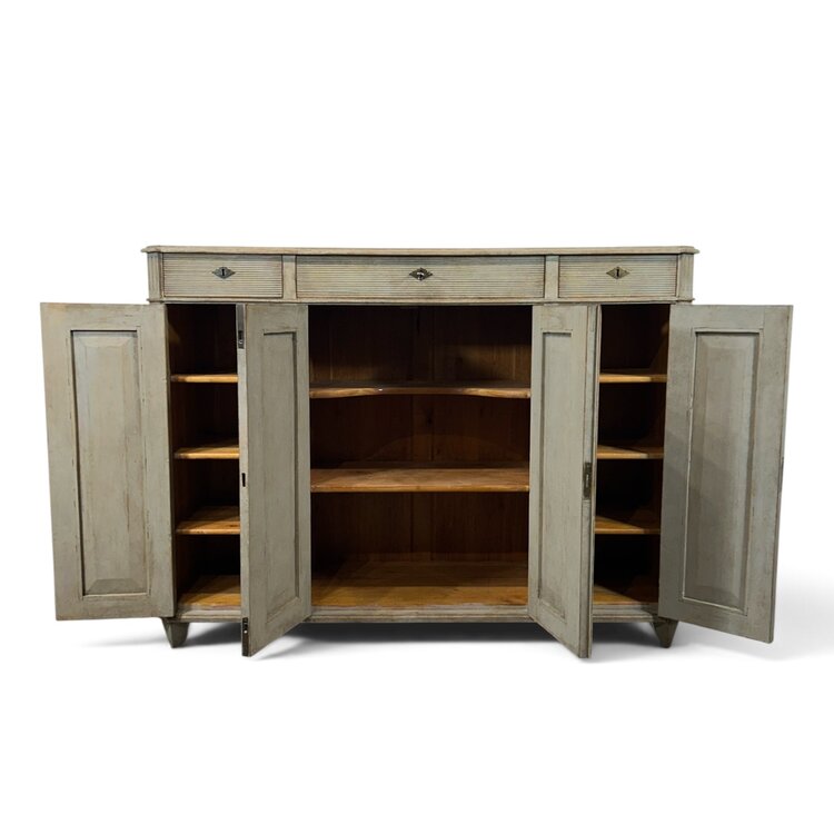 Antique Swedish Sideboard 4 door