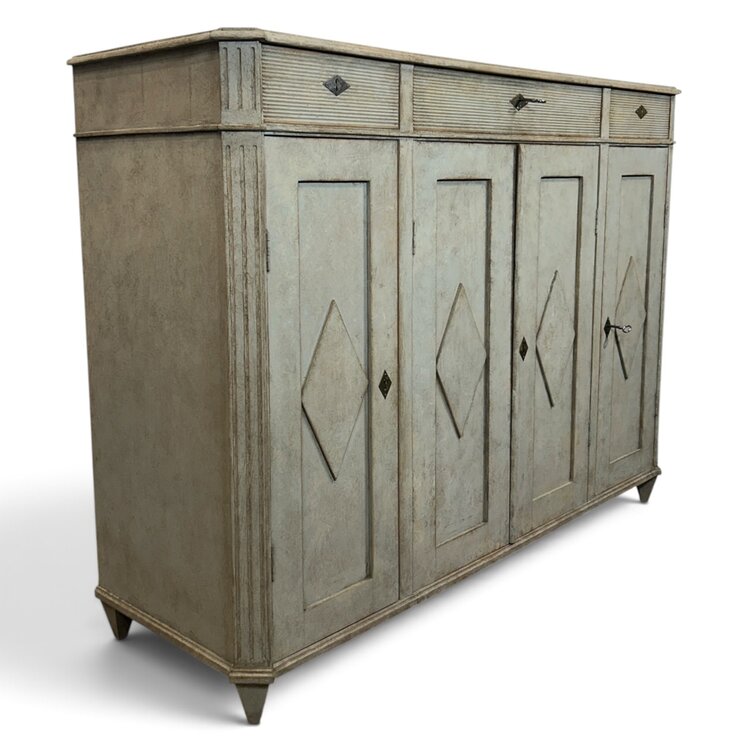Antique Swedish Sideboard 4 door