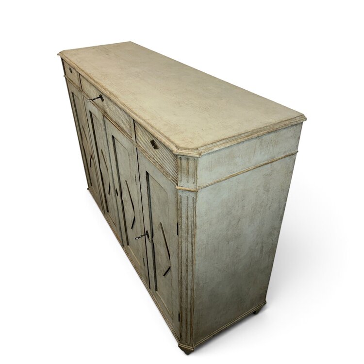 Antique Swedish Sideboard 4 door