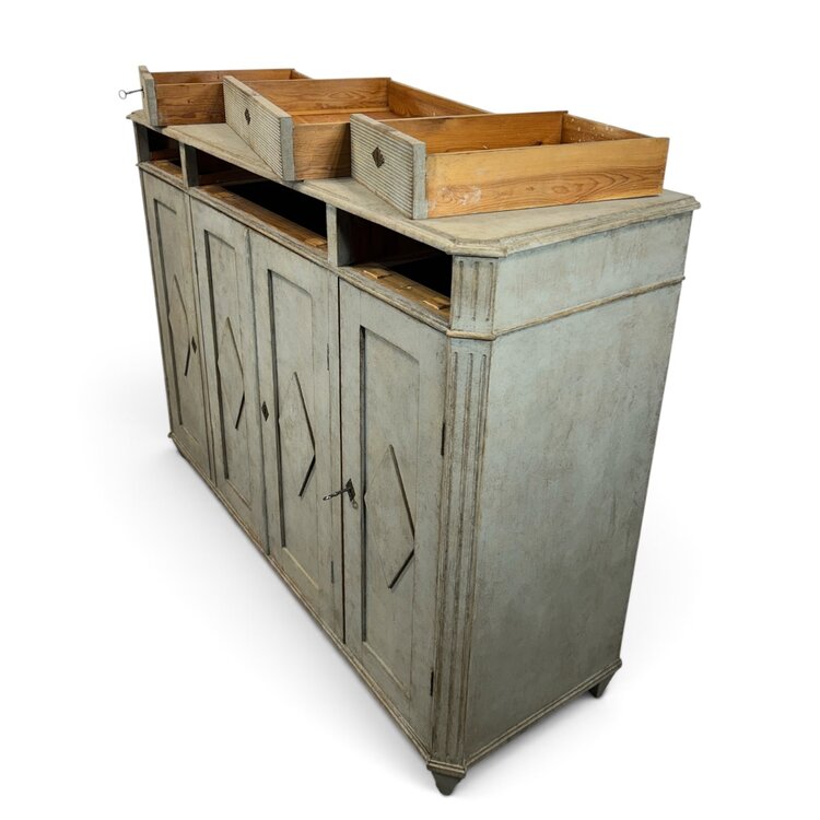 Antique Swedish Sideboard 4 door
