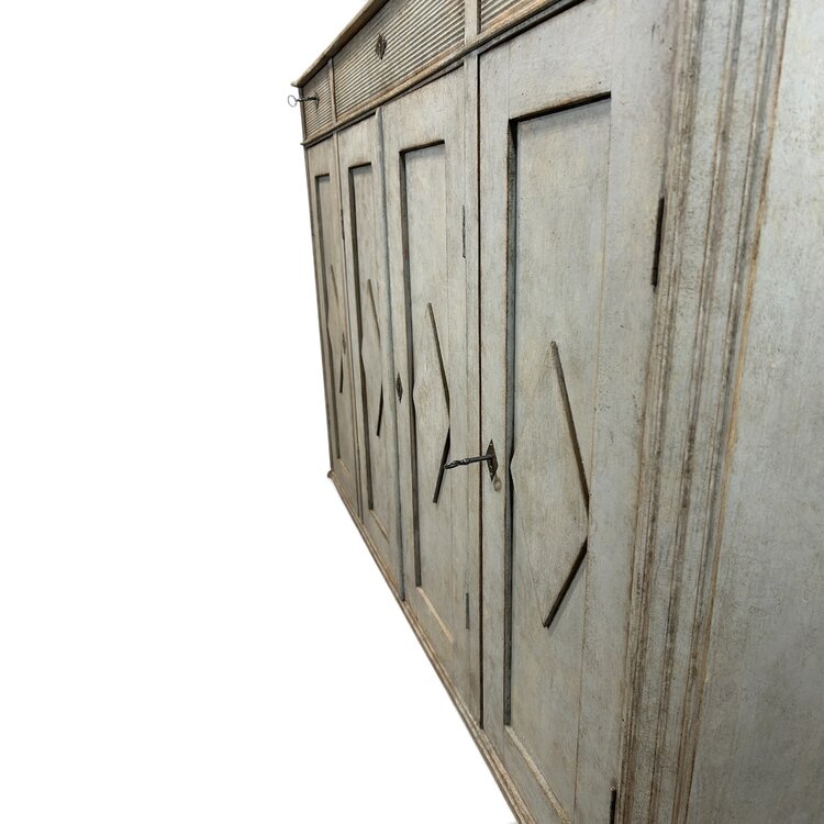 Antique Swedish Sideboard 4 door