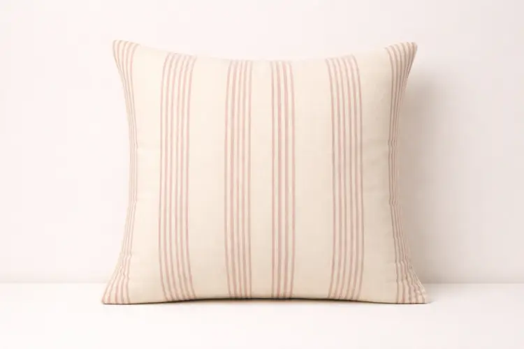 Left Bank Stripe Cushion - Pink Stripe
