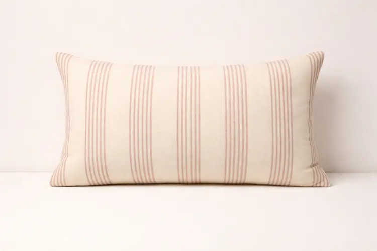 Left Bank Stripe Cushion - Pink Stripe