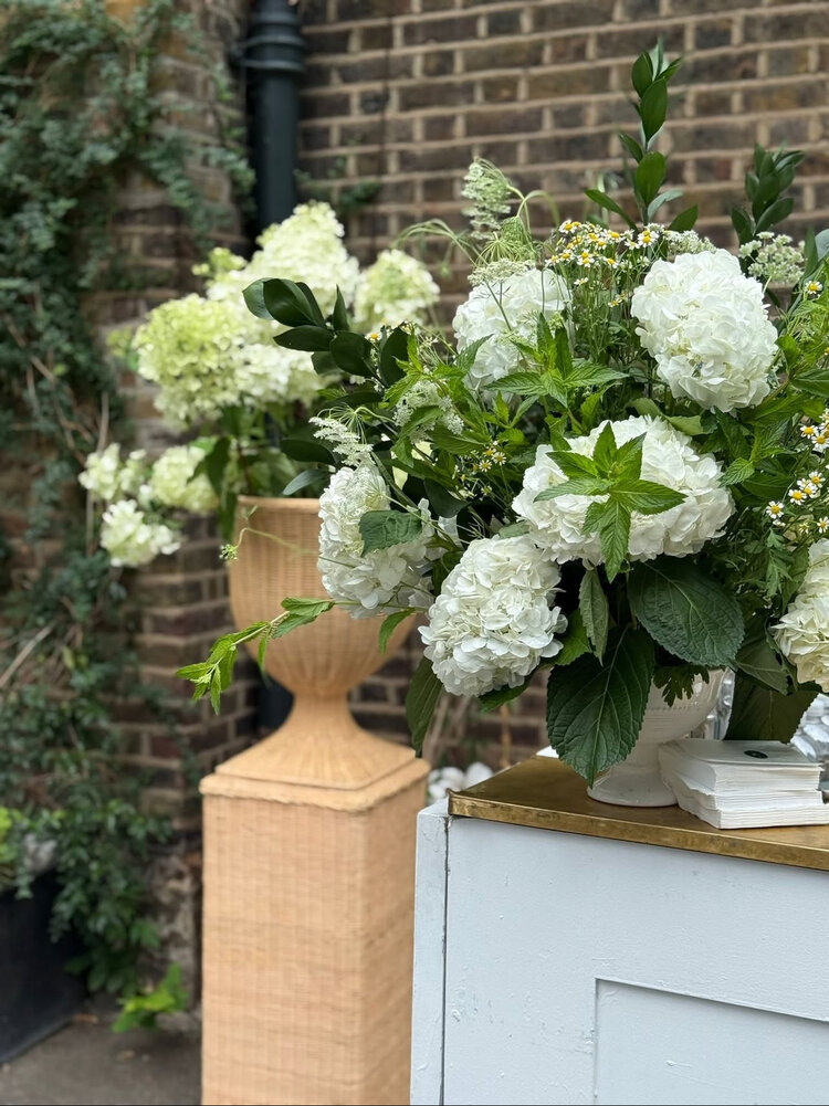 Fitrit Rattan Urn Planter & Pedestal Stand