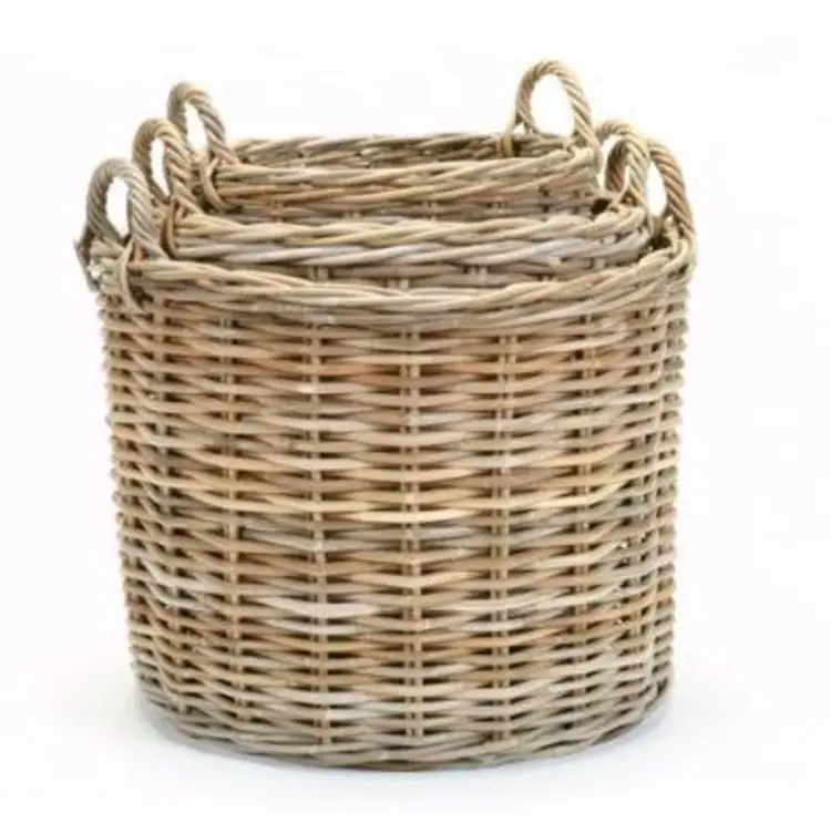 Utility Rattan Round Basket