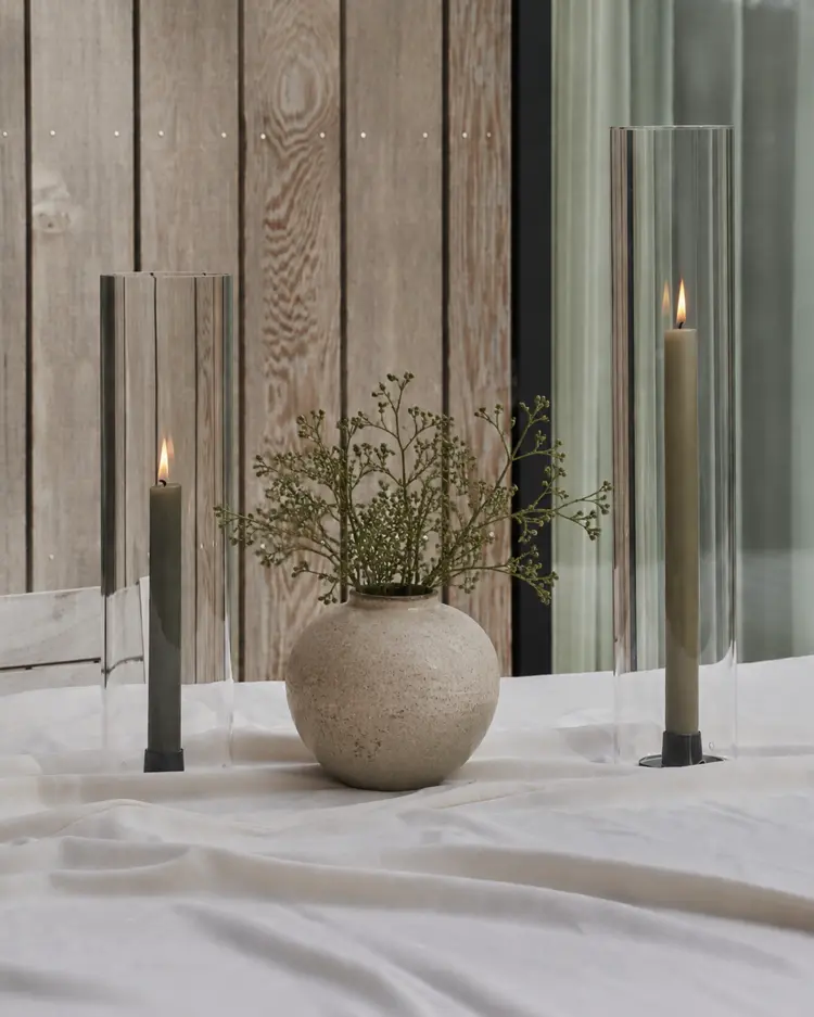 Cylinder Glass Hurricane (2 sizes)