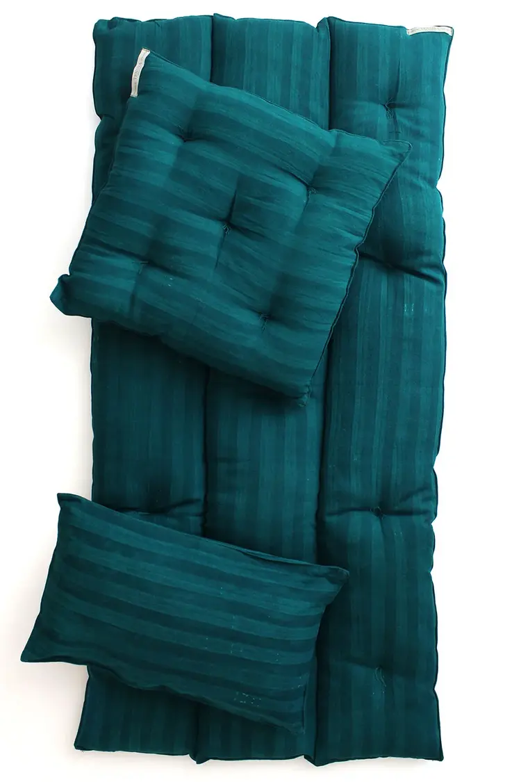 Emerald Green Stripe Cushion