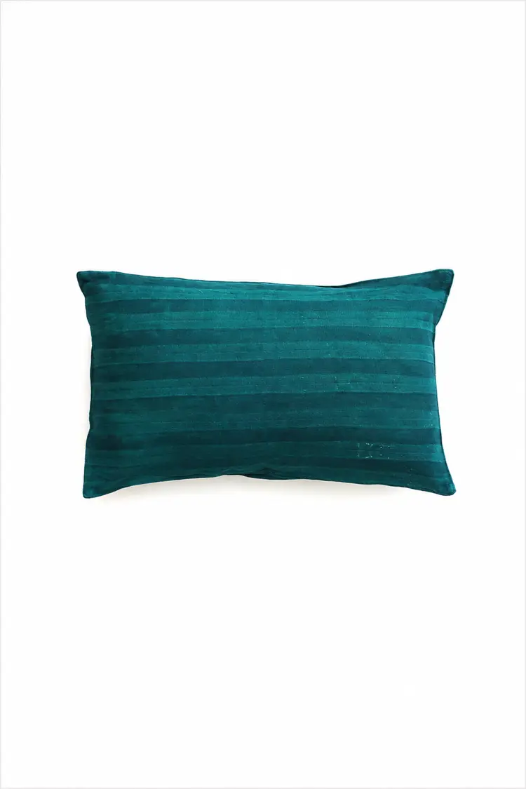 Emerald Green Stripe Cushion