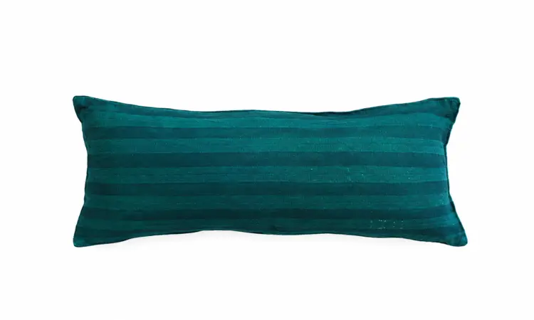 Emerald Green Stripe Cushion