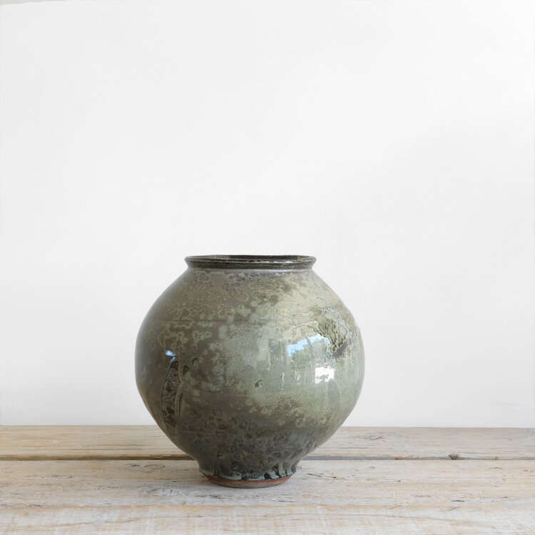 Christer Myrberg Large Round Vivid Glaze Pot