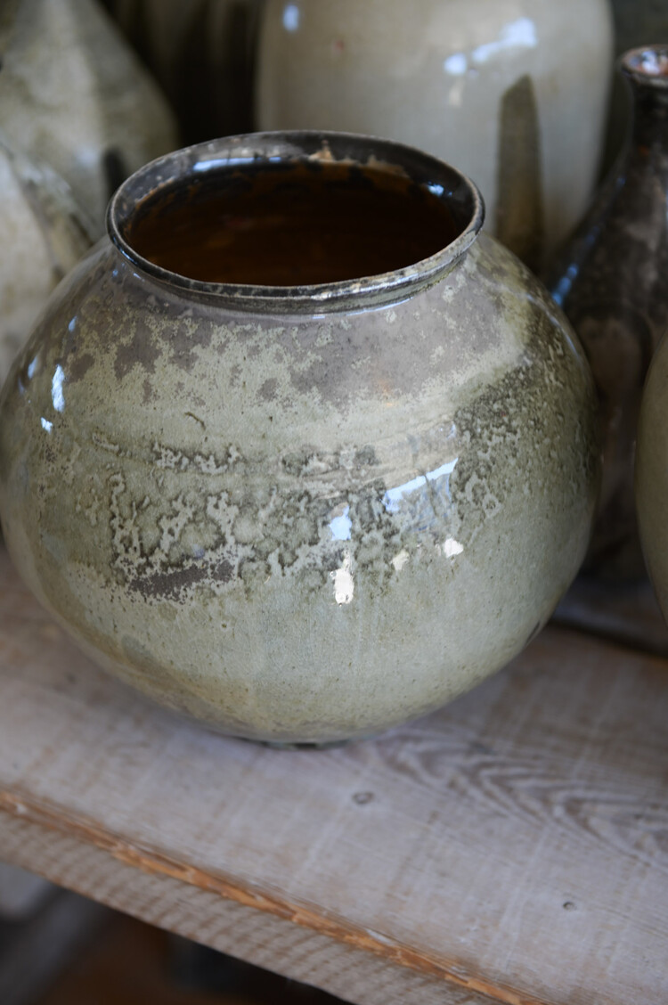 Christer Myrberg Large Round Vivid Glaze Pot