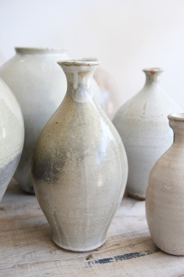 Christer Myrberg Small Grey Bottle Vase