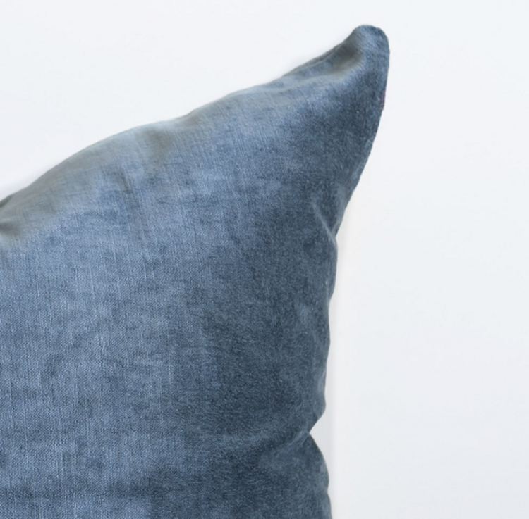 Tsar Velvet Cushion in Abyss
