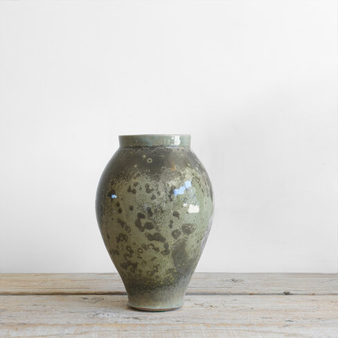 Tall Speckled Vase