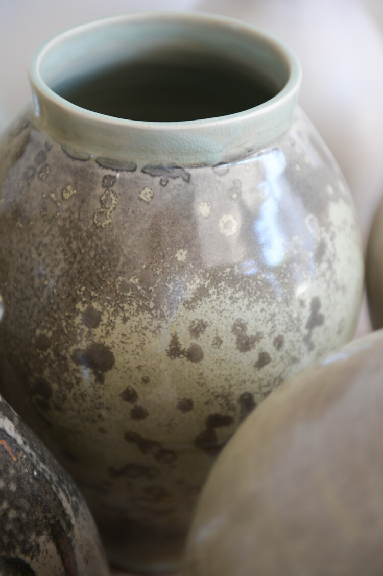 Christer Myrberg Tall Speckled Vase