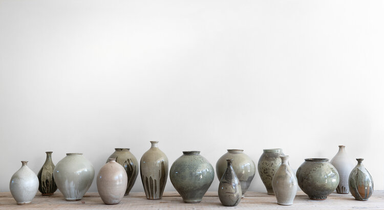 Christer Myrberg Tall Speckled Vase