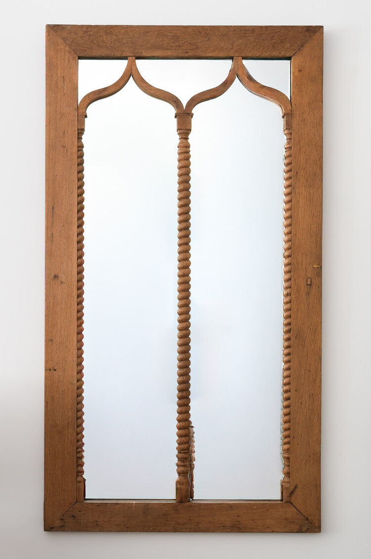 Antique Window Frame Mirror 33" x 61"
