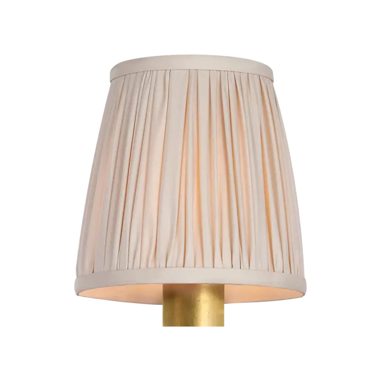 4" Pleated Clip shade