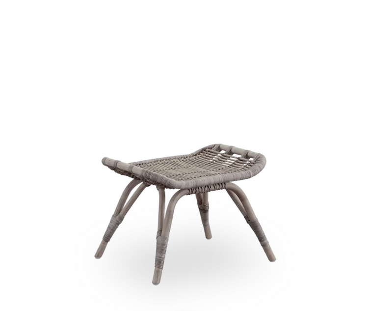 Monet Footstool in Taupe with Cushion
