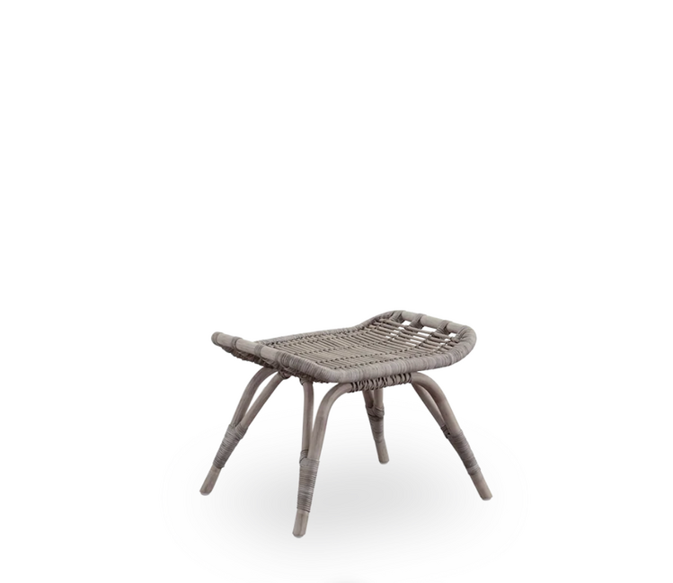 Monet Footstool in Taupe with Cushion
