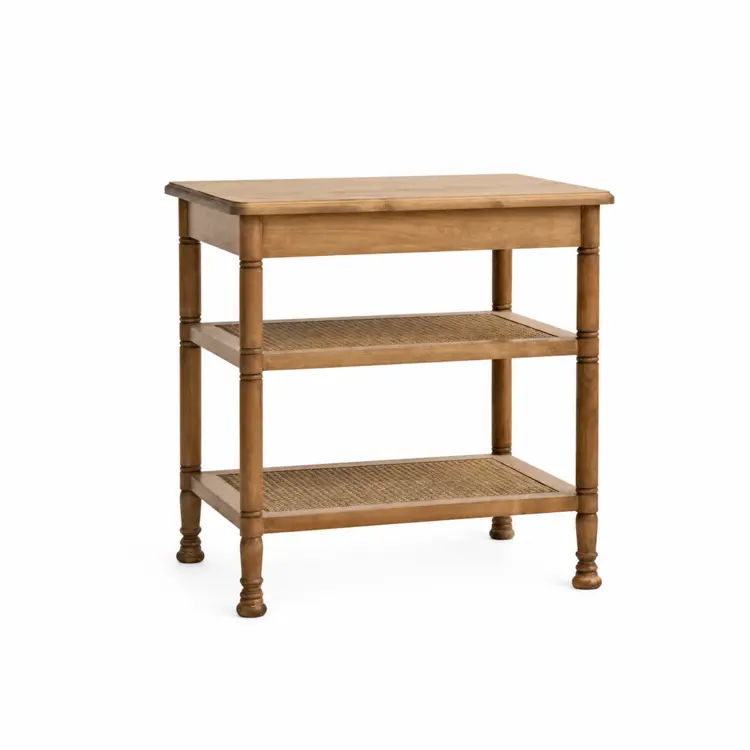 Wellesley Cane Side Table or Nightstand