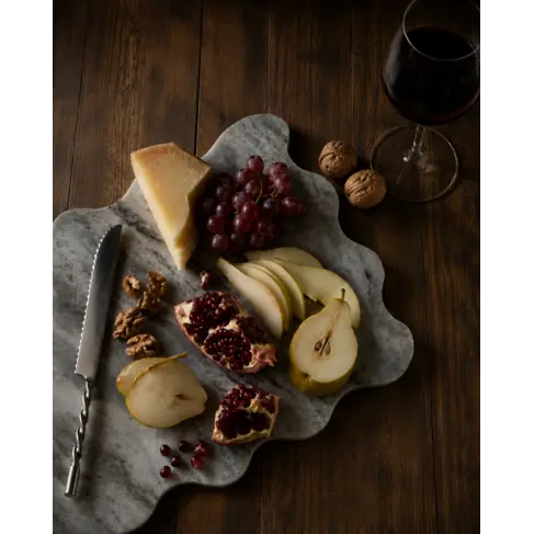 Scalloped Marble Serving Board