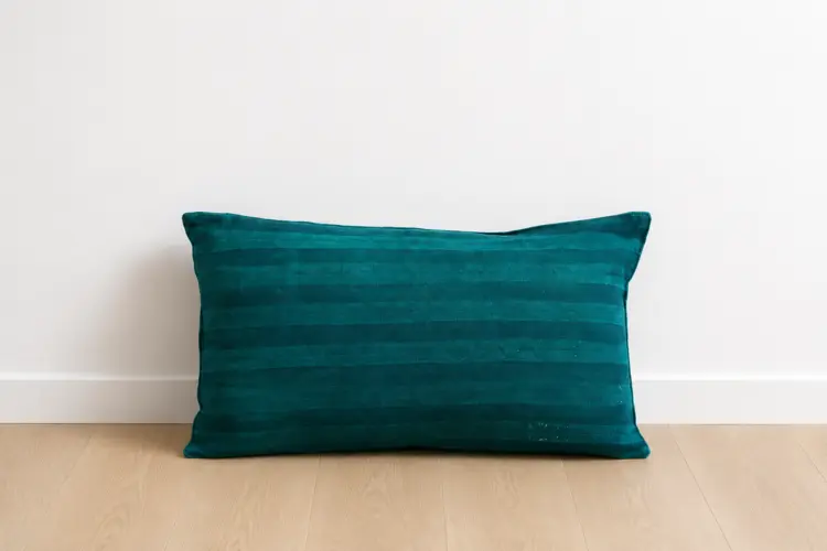 Emerald Green Stripe Cushion