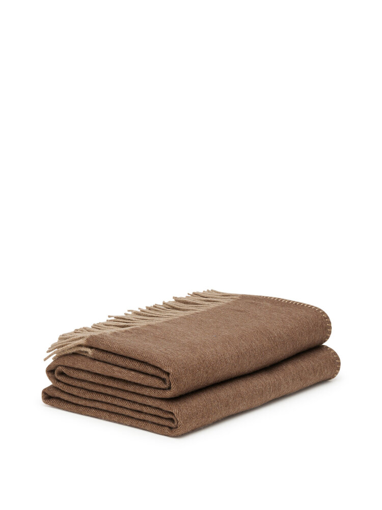 Melrose Two-Tone Cashmere Throw