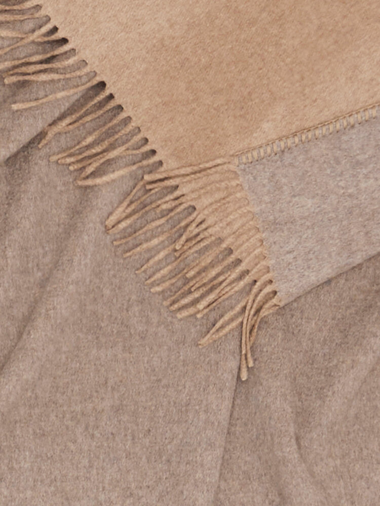 Melrose Two-Tone Cashmere Throw