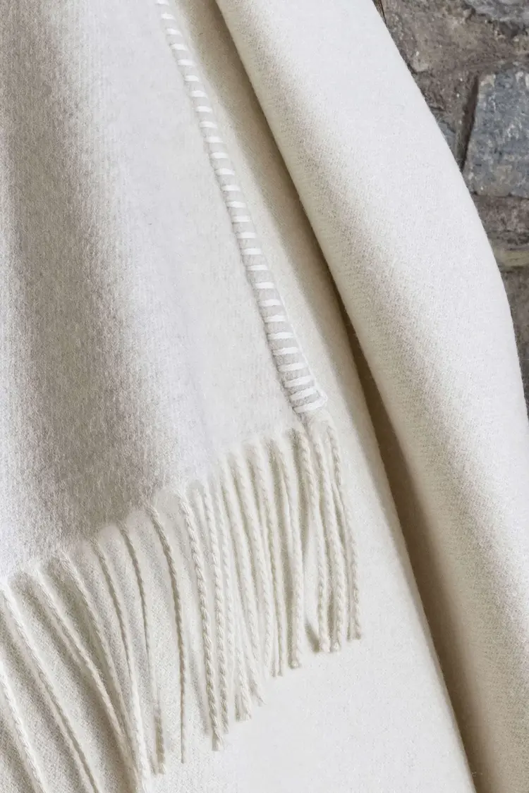 Melrose Two-Tone Cashmere Throw