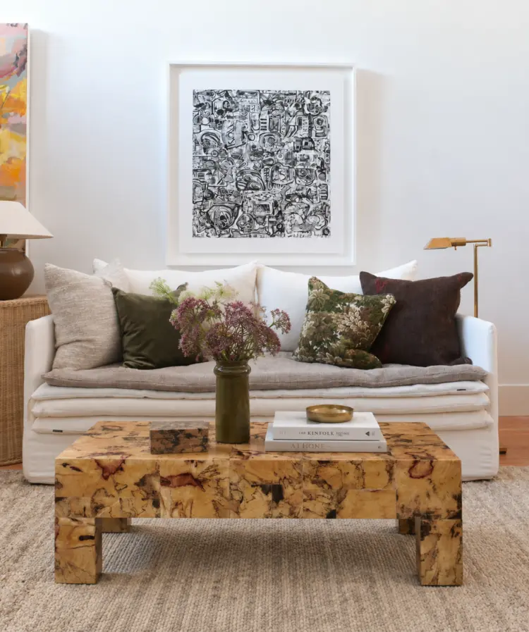 Giulio Coffee Table - Tamarind Patchwork Burl Statement Piece