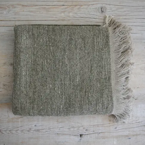 Nash Throw Blanket in Olive