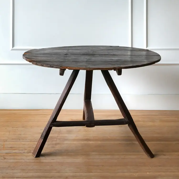 18th Century Welsh Cricket Table - Farmhouse Style
