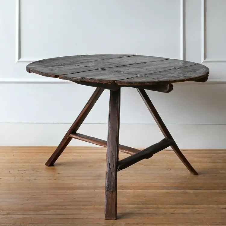 18th Century Welsh Cricket Table - Farmhouse Style